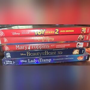 Lot of 5 DISNEY DVD'S